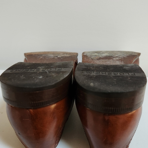 Florsheim Barletta Series Men's Brown Leather Wingtip Loafer Size 9D - Picture 10 of 12